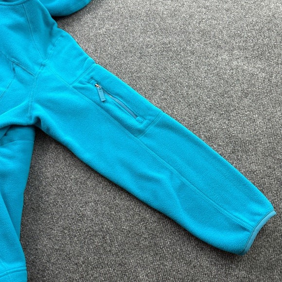 Lands' End Polartec Aircore 200 Fleece Hoodie Women 18 Blue Full Zip Jacket - Picture 11 of 14